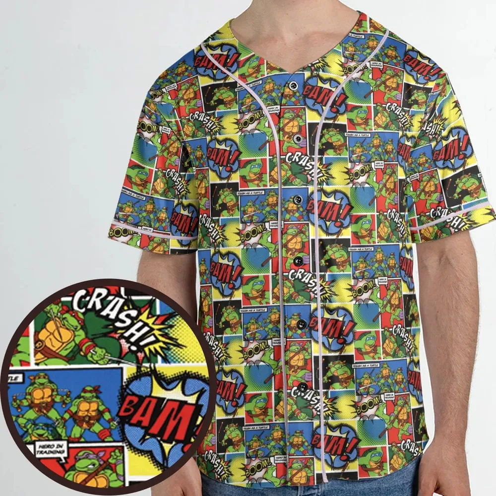 Teenage Mutant Ninja Turtles Comic Unisex Baseball Jersey - 1