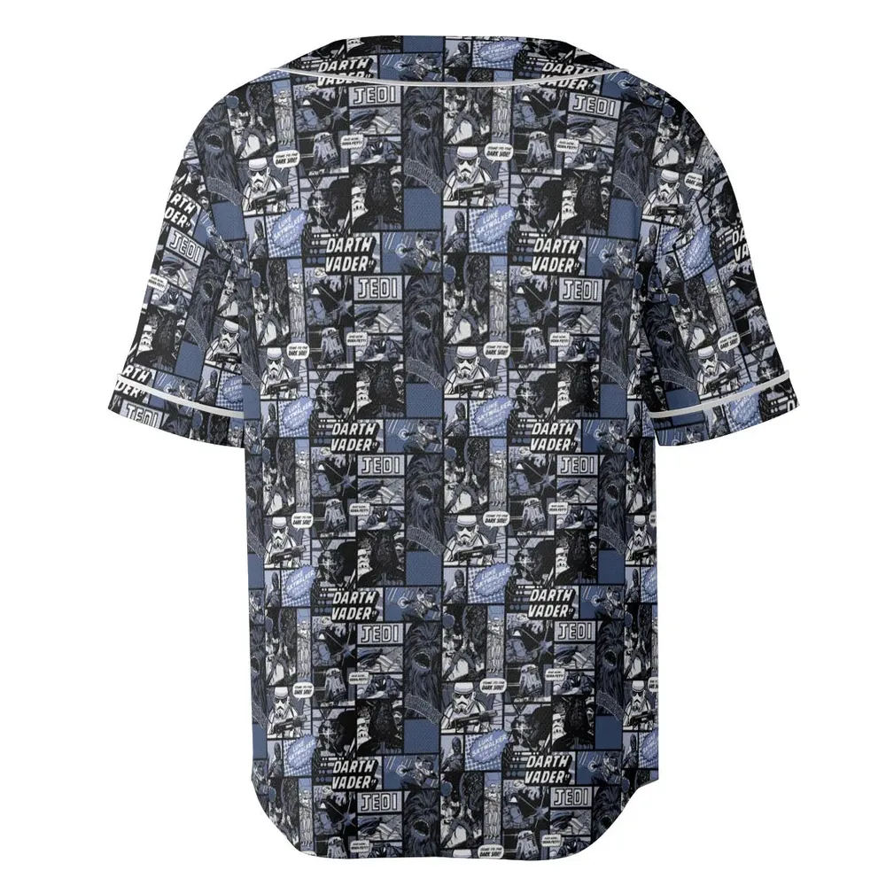 Star Wars Dark Side Comic Unisex Baseball Jersey - 4