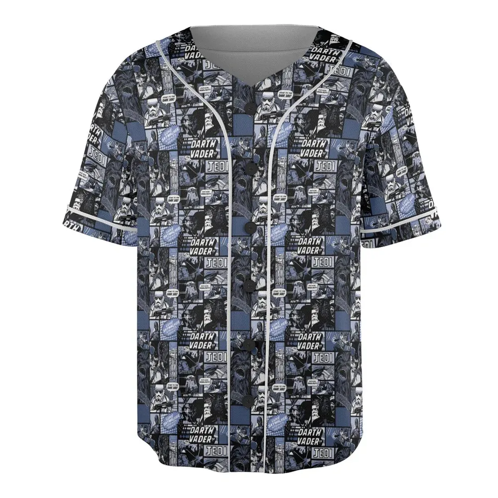 Star Wars Dark Side Comic Unisex Baseball Jersey - 3