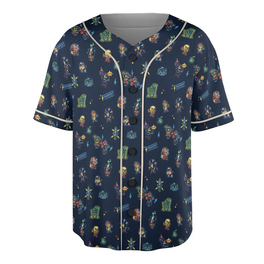 Masters Of The Universe Funny Pattern Unisex Baseball Jersey - 3