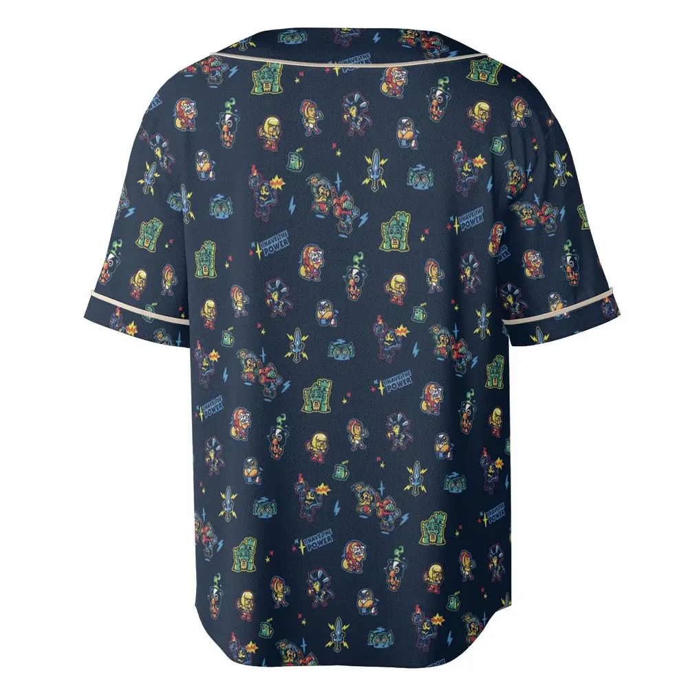Masters Of The Universe Funny Pattern Unisex Baseball Jersey - 4