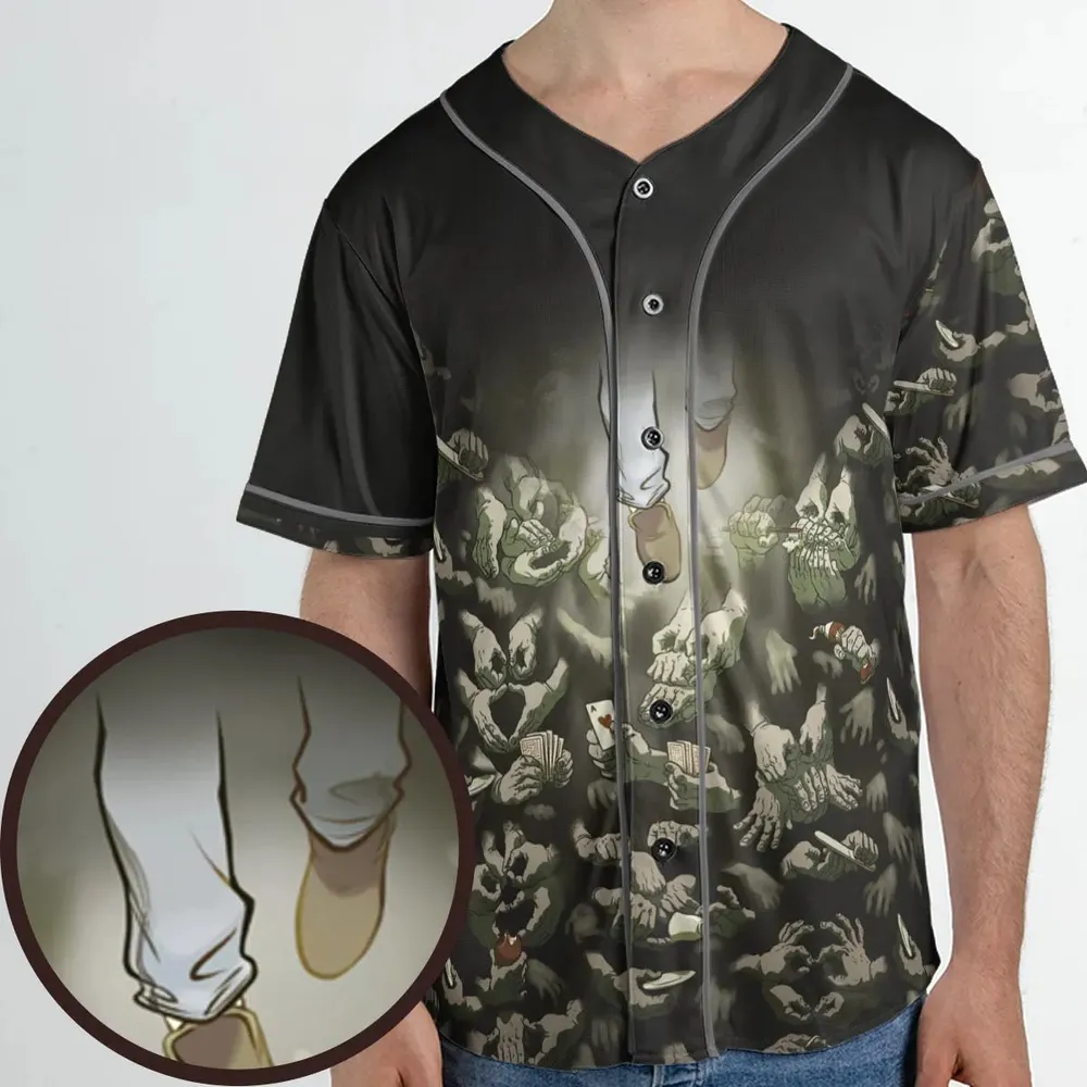 Funny Helping Hands Labyrinth Unisex Baseball Jersey - 1