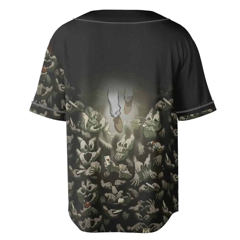 Funny Helping Hands Labyrinth Unisex Baseball Jersey - 4