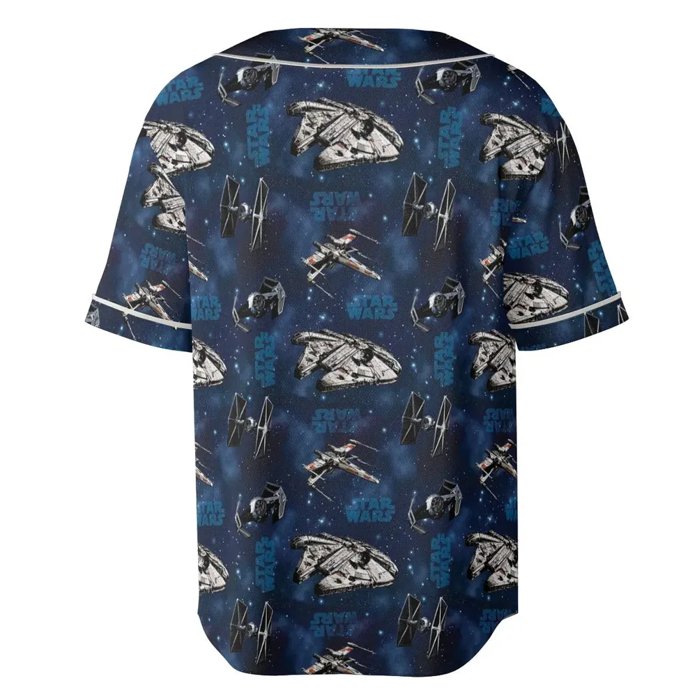 Star Wars Ships Pattern Unisex Baseball Jersey - 4