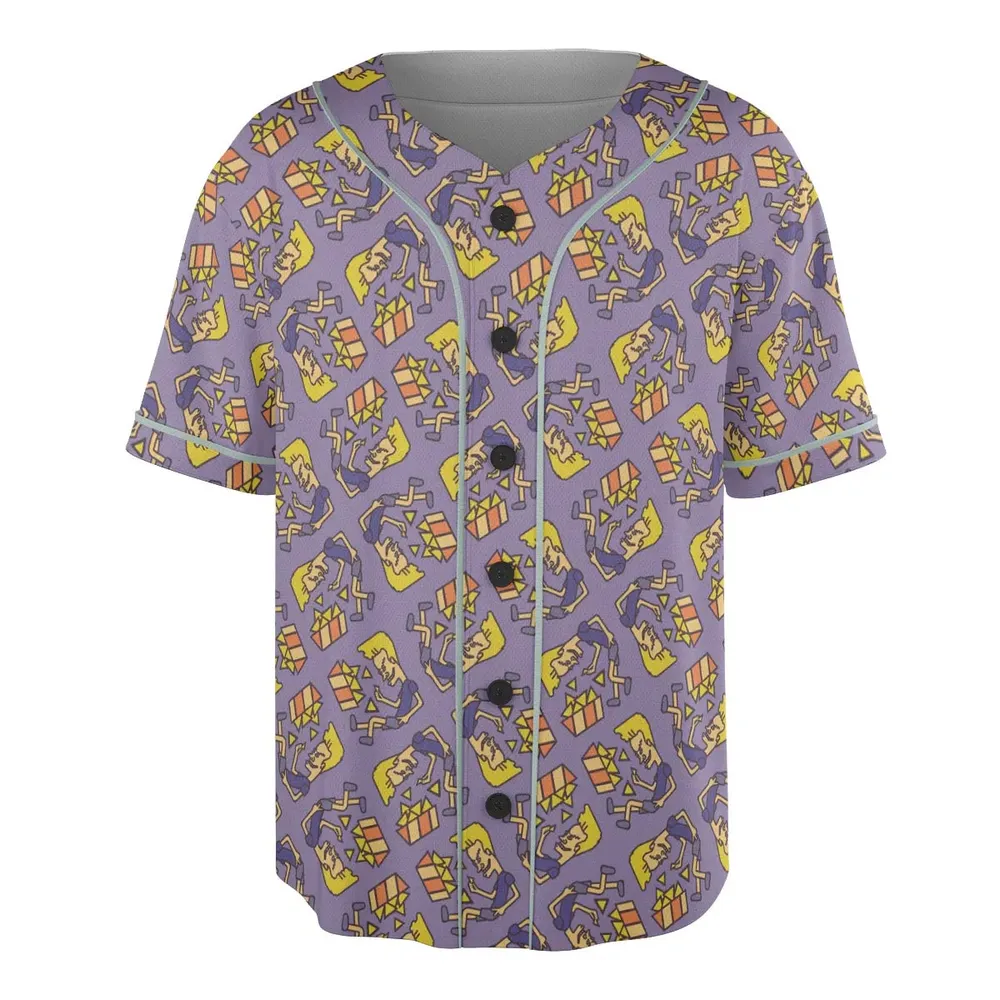 Nachos Rule Beavis and Butthead Unisex Baseball Jersey - 3