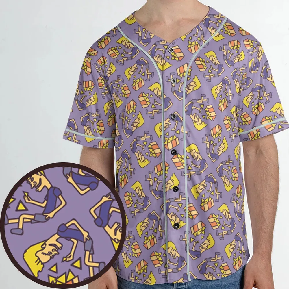 Nachos Rule Beavis and Butthead Unisex Baseball Jersey - 1