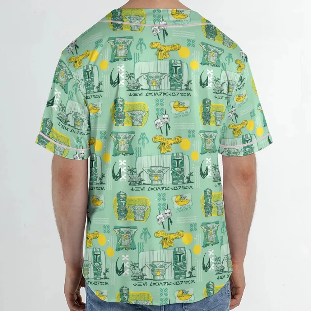The Mandalorian Star Wars Aloha Unisex Baseball Jersey - 2