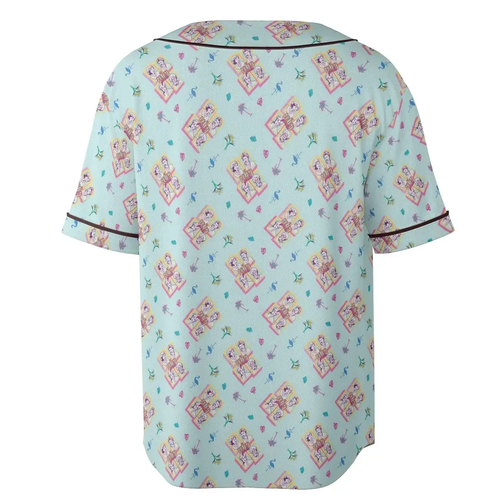 Golden Girls Patterned Unisex Baseball Jersey - 4