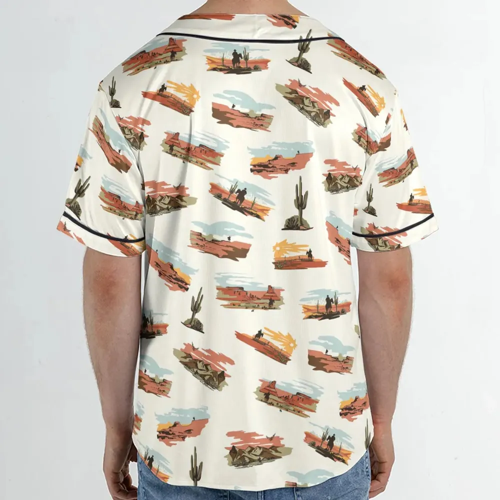 Wild West John Wayne Unisex Baseball Jersey - 2