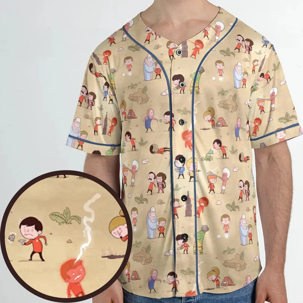 Pyramid America Star Trek Characters Unisex Baseball Jersey - 1