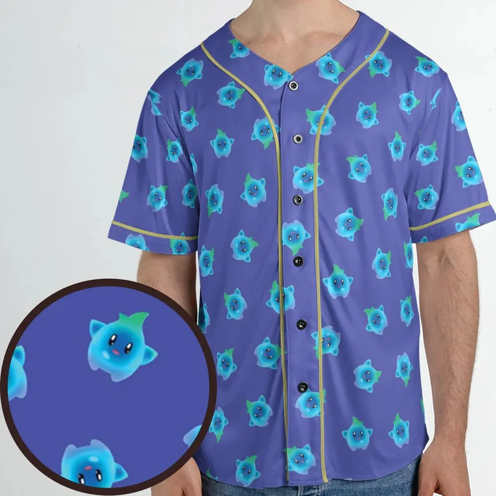 Lumalee Super Mario Movie Pattern Unisex Baseball Jersey - 1