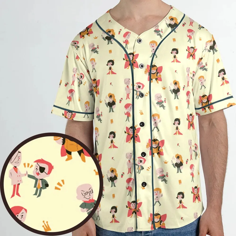 The Venture Bros Pattern Unisex Baseball Jersey - 1
