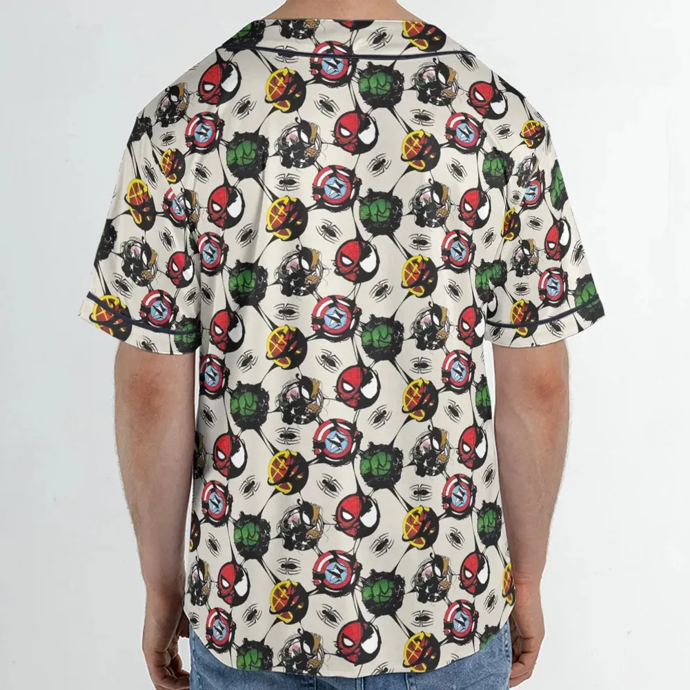 Spider Venom Pattern Unisex Baseball Jersey - 2