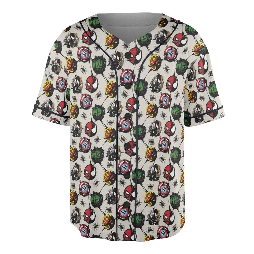 Spider Venom Pattern Unisex Baseball Jersey - 3