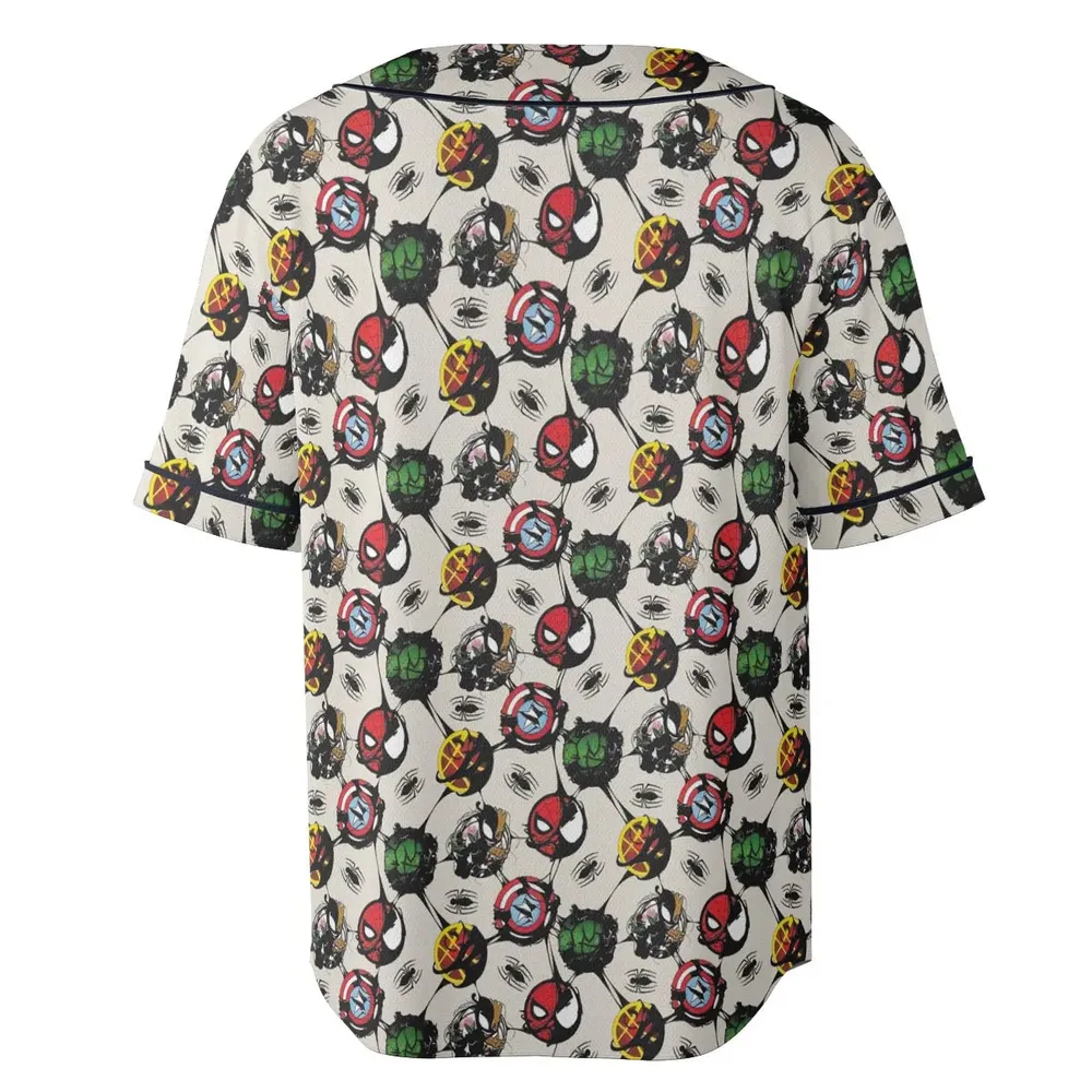 Spider Venom Pattern Unisex Baseball Jersey - 4