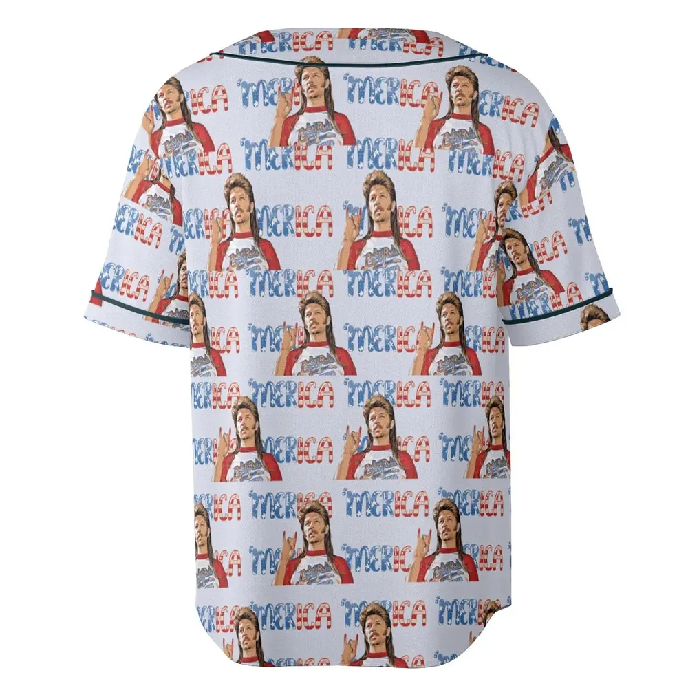 Joe Dirt 'Merica 4th Of July Pattern Unisex Baseball Jersey - 4