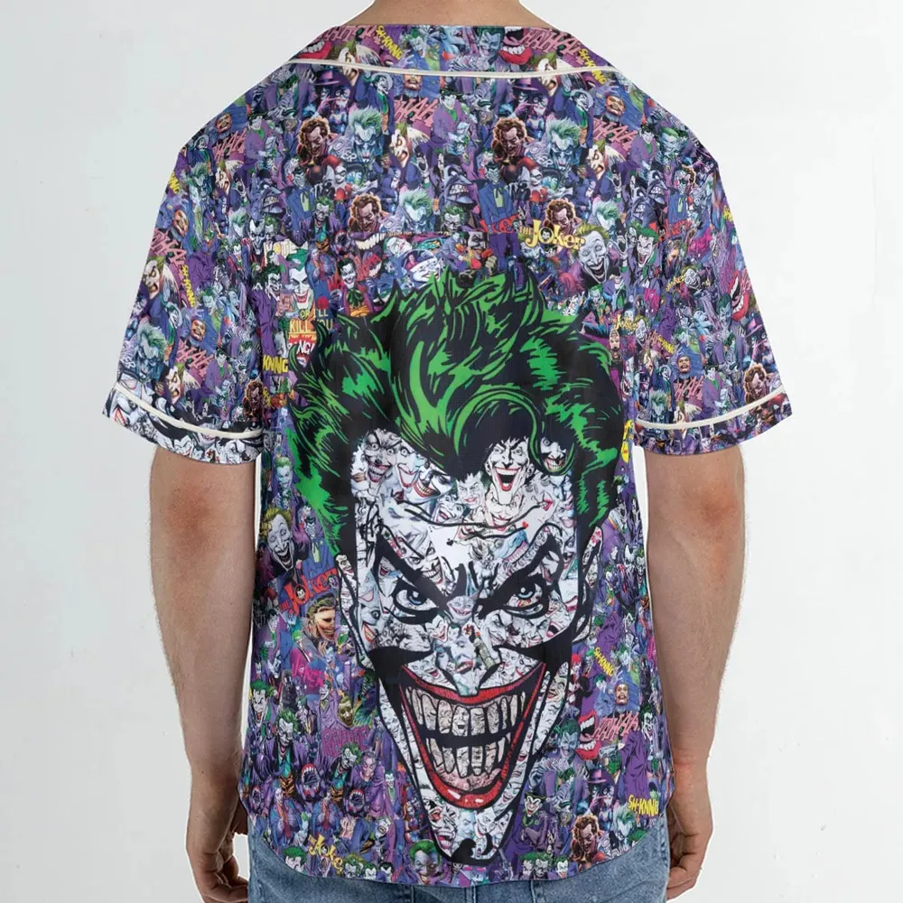 Joker The Most Favourite Characters Pattern Unisex Baseball Jersey - 2