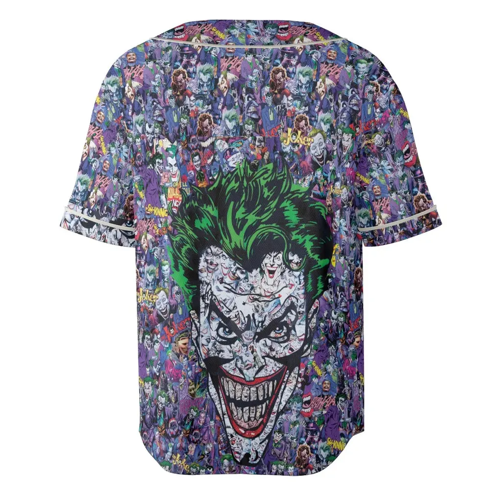 Joker The Most Favourite Characters Pattern Unisex Baseball Jersey - 4