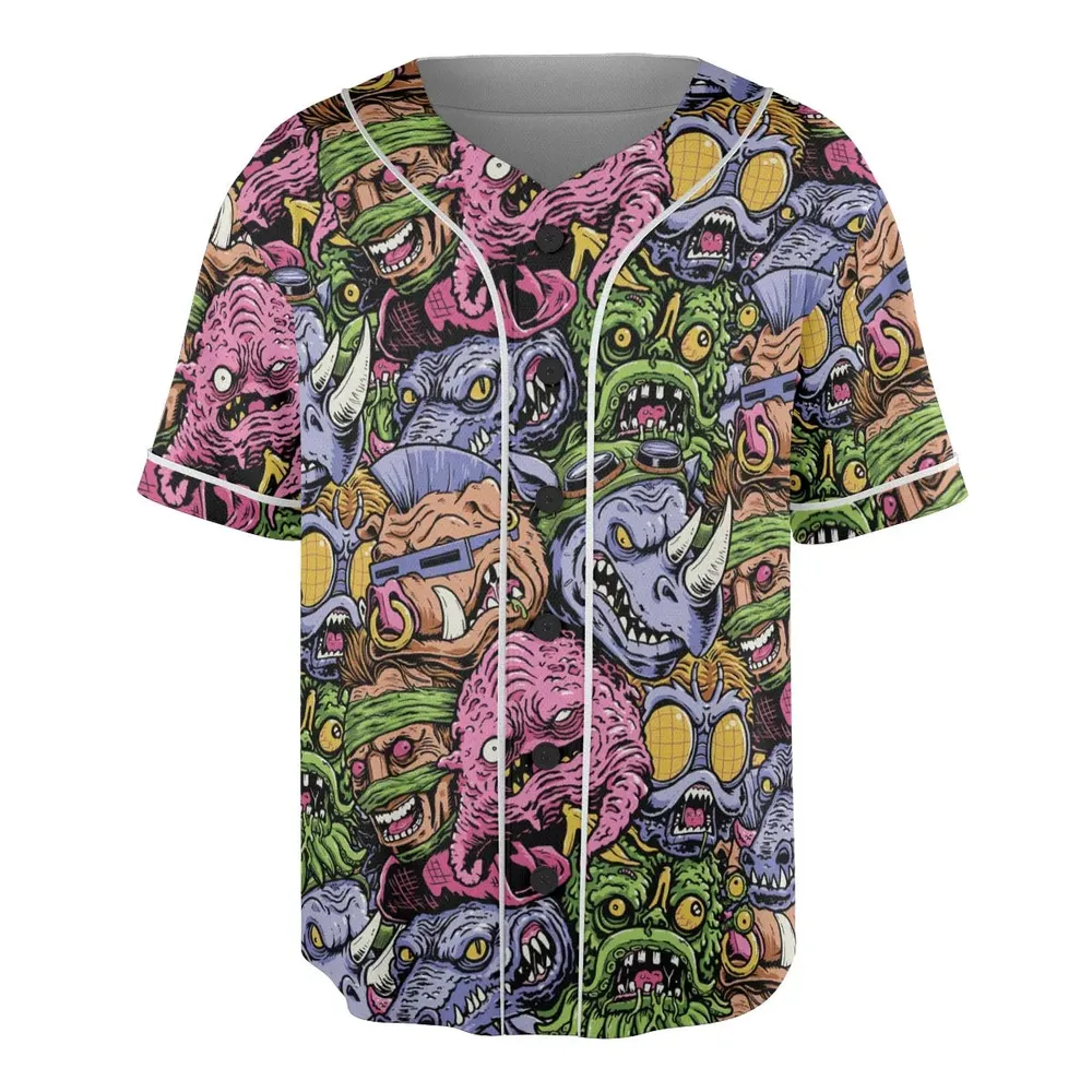 Nostalgic Villains Teenage Mutant Ninja Turtles Unisex Baseball Jersey - 3
