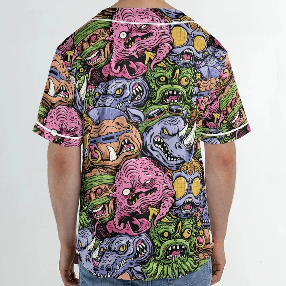 Nostalgic Villains Teenage Mutant Ninja Turtles Unisex Baseball Jersey - 2