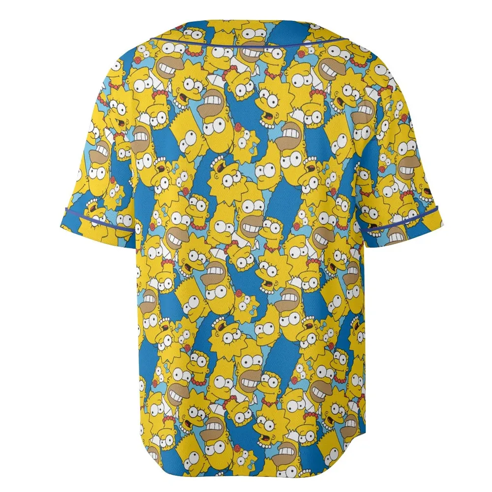 Head Toss The Simpson Characters Unisex Baseball Jersey - 4