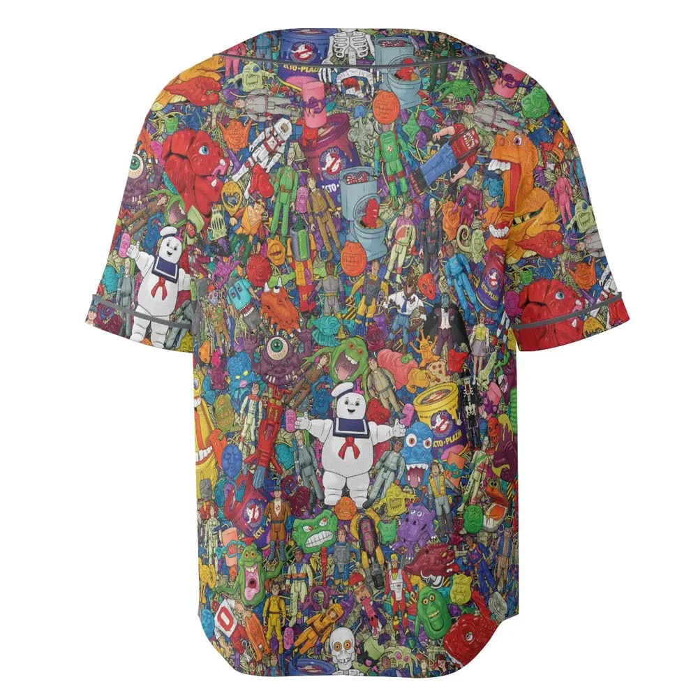 Ghostbusters Toybox Unisex Baseball Jersey - 4