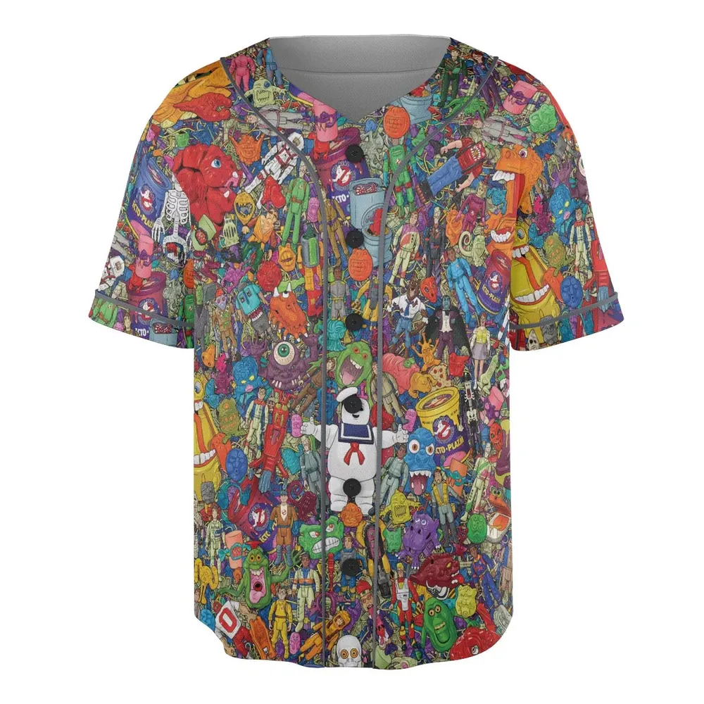 Ghostbusters Toybox Unisex Baseball Jersey - 3