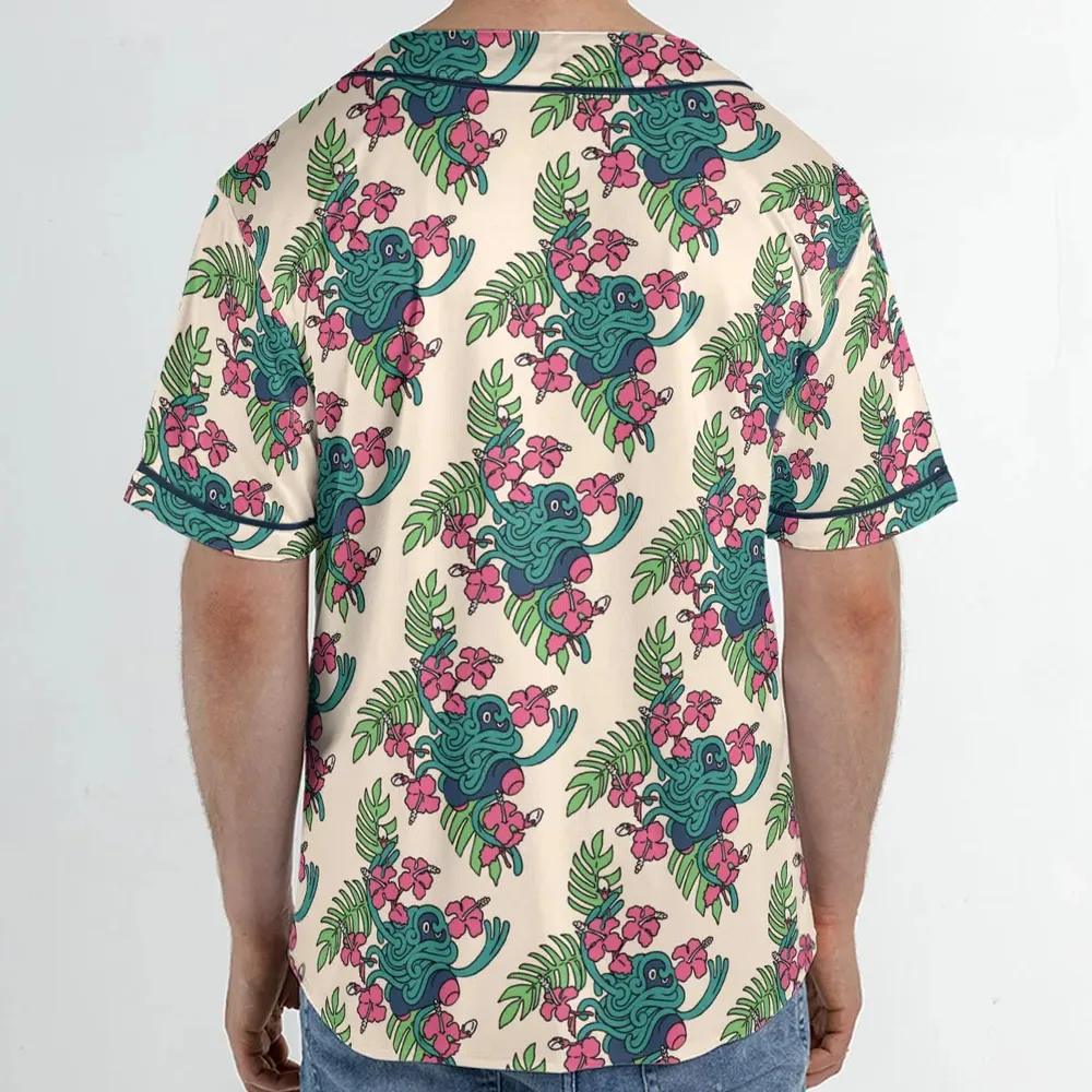 Tropical Tangrowth Pokemon Unisex Baseball Jersey - 2