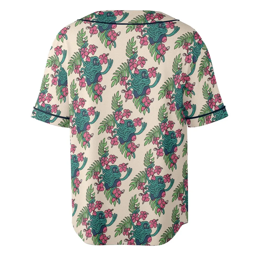 Tropical Tangrowth Pokemon Unisex Baseball Jersey - 4