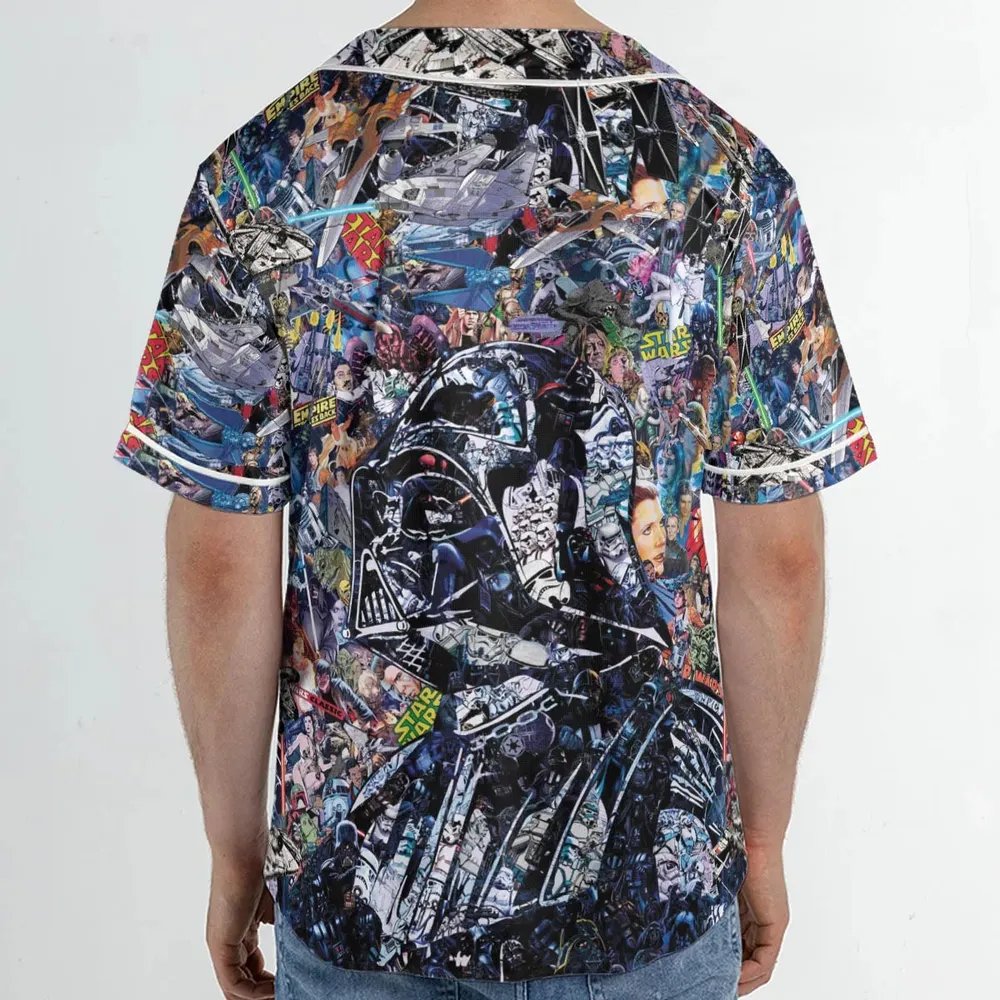 Star Wars Darth Vader All in One Unisex Baseball Jersey - 2