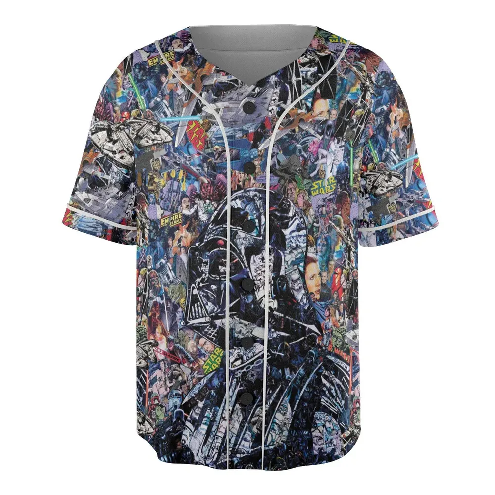 Star Wars Darth Vader All in One Unisex Baseball Jersey - 3