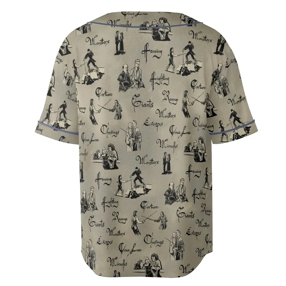 Hencing Fighting The Princess Bride Unisex Baseball Jersey - 4