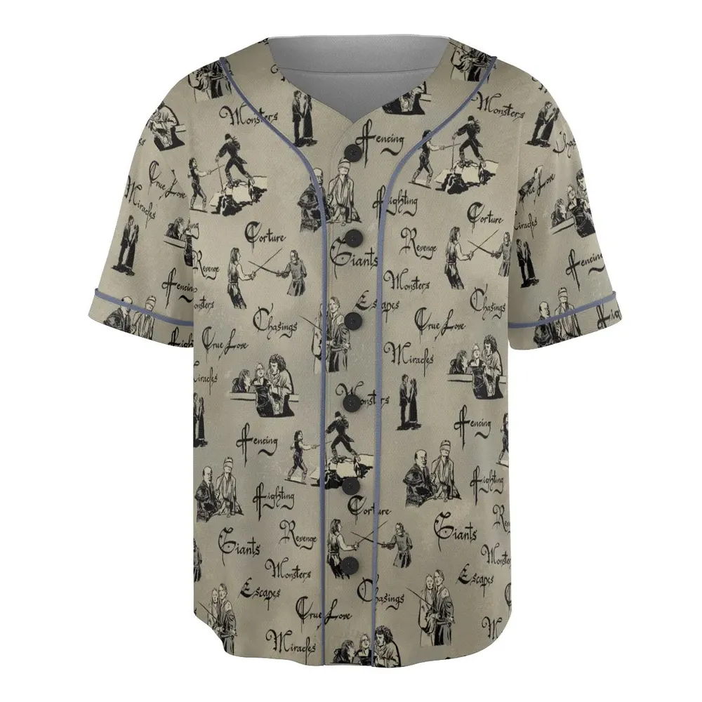 Hencing Fighting The Princess Bride Unisex Baseball Jersey - 3
