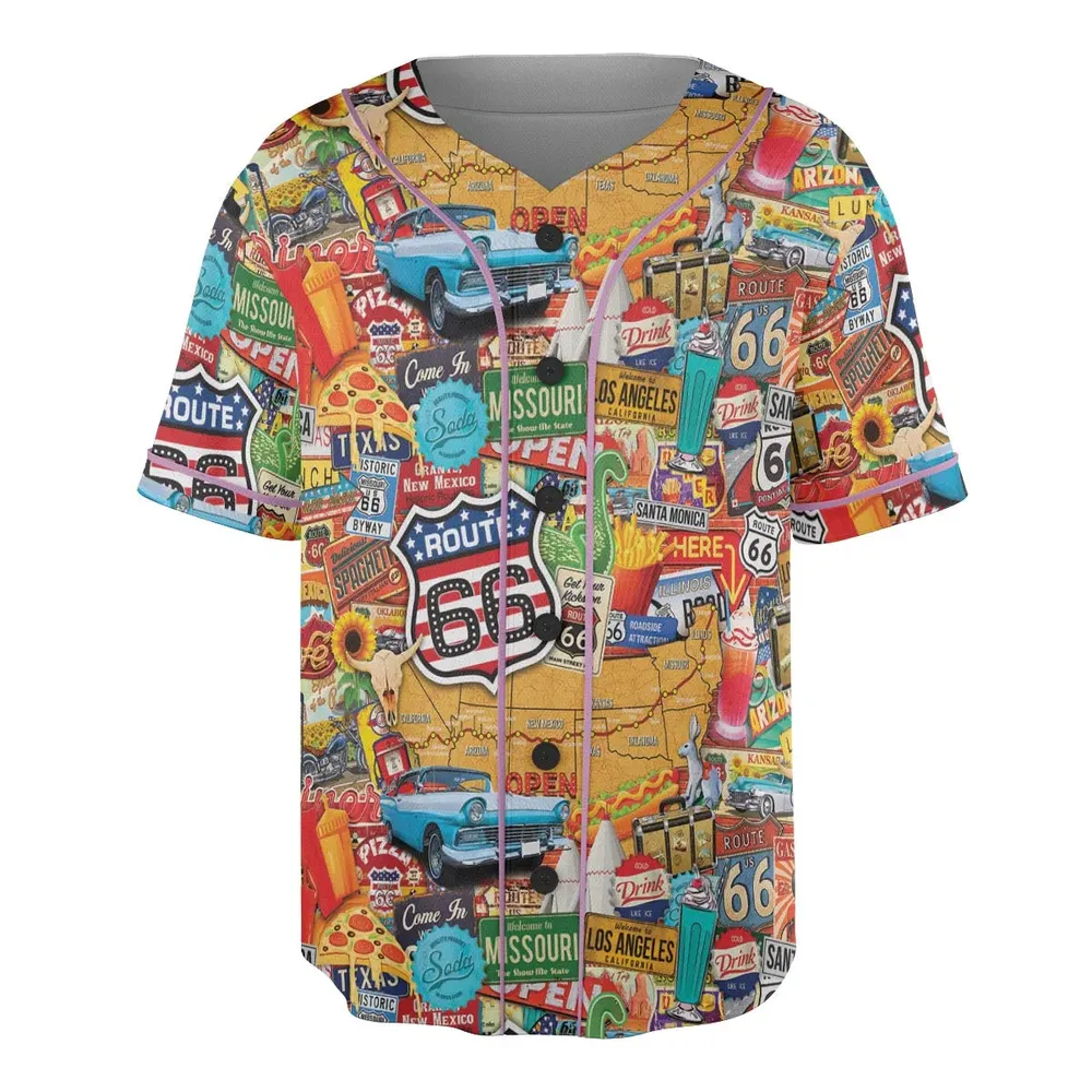 Main State of America Unisex Baseball Jersey - 3