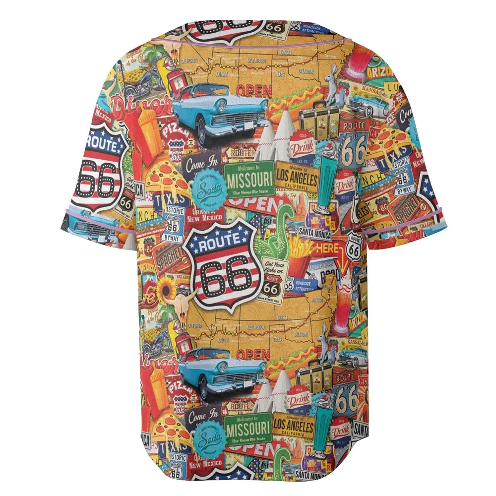 Main State of America Unisex Baseball Jersey - 4