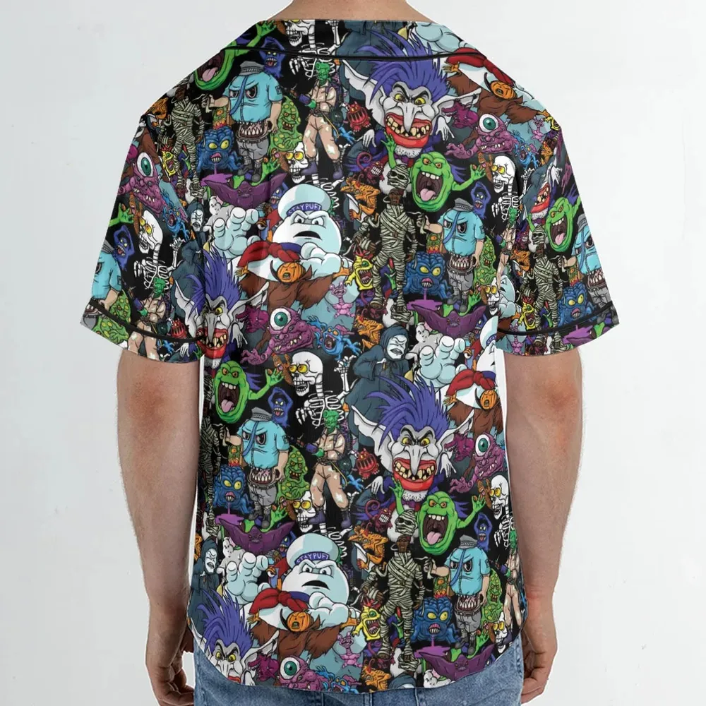 I Ain't Afraid Of No Ghosts Unisex Baseball Jersey - 2