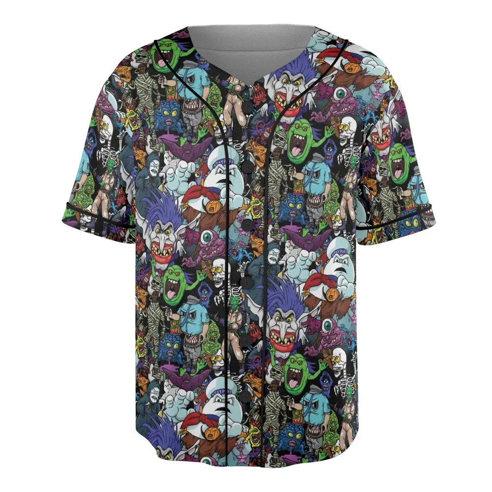I Ain't Afraid Of No Ghosts Unisex Baseball Jersey - 3