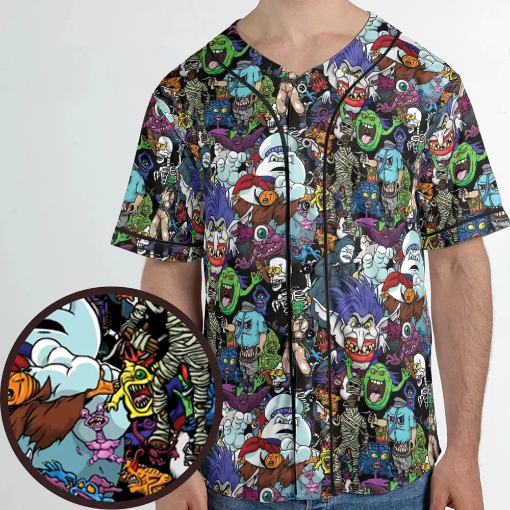 I Ain't Afraid Of No Ghosts Unisex Baseball Jersey - 1