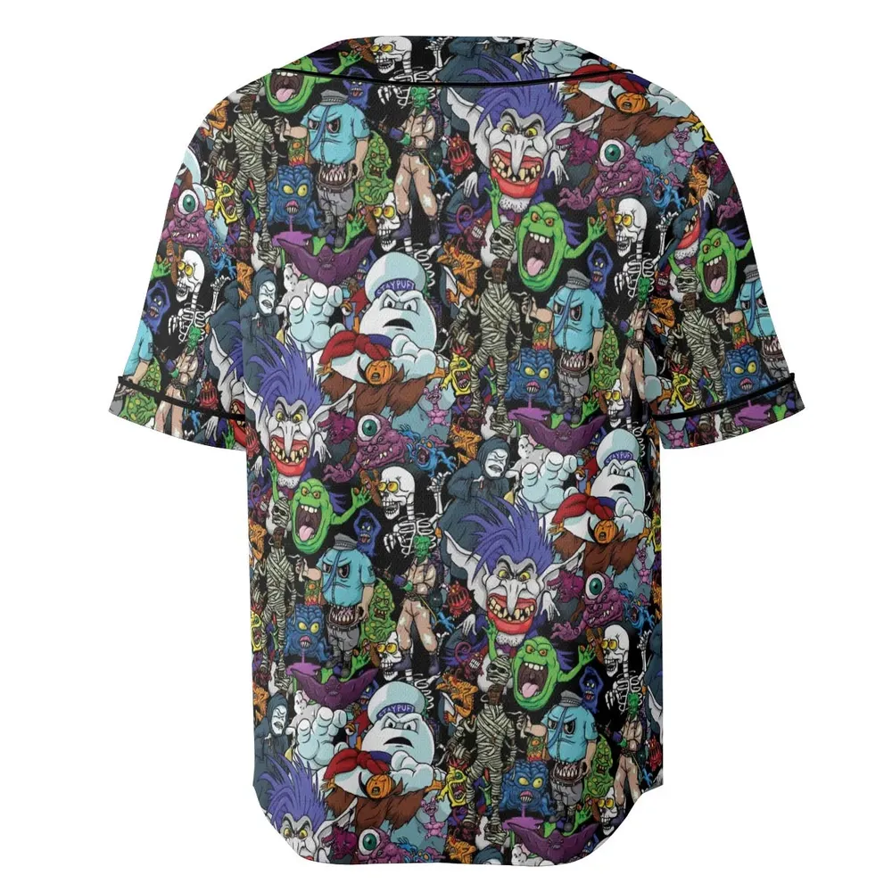 I Ain't Afraid Of No Ghosts Unisex Baseball Jersey - 4