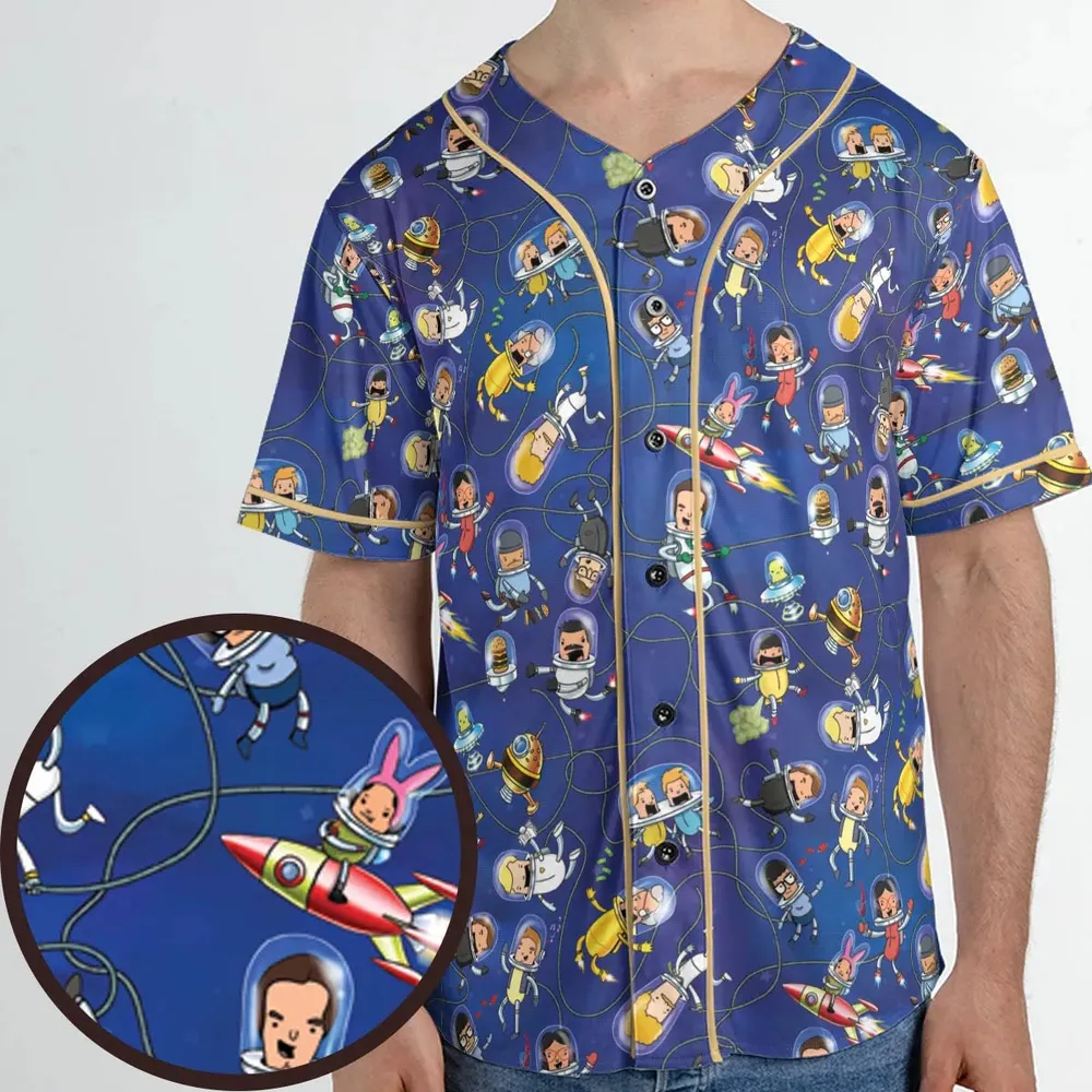 Outer Space Bob's Burgers Unisex Baseball Jersey - 1