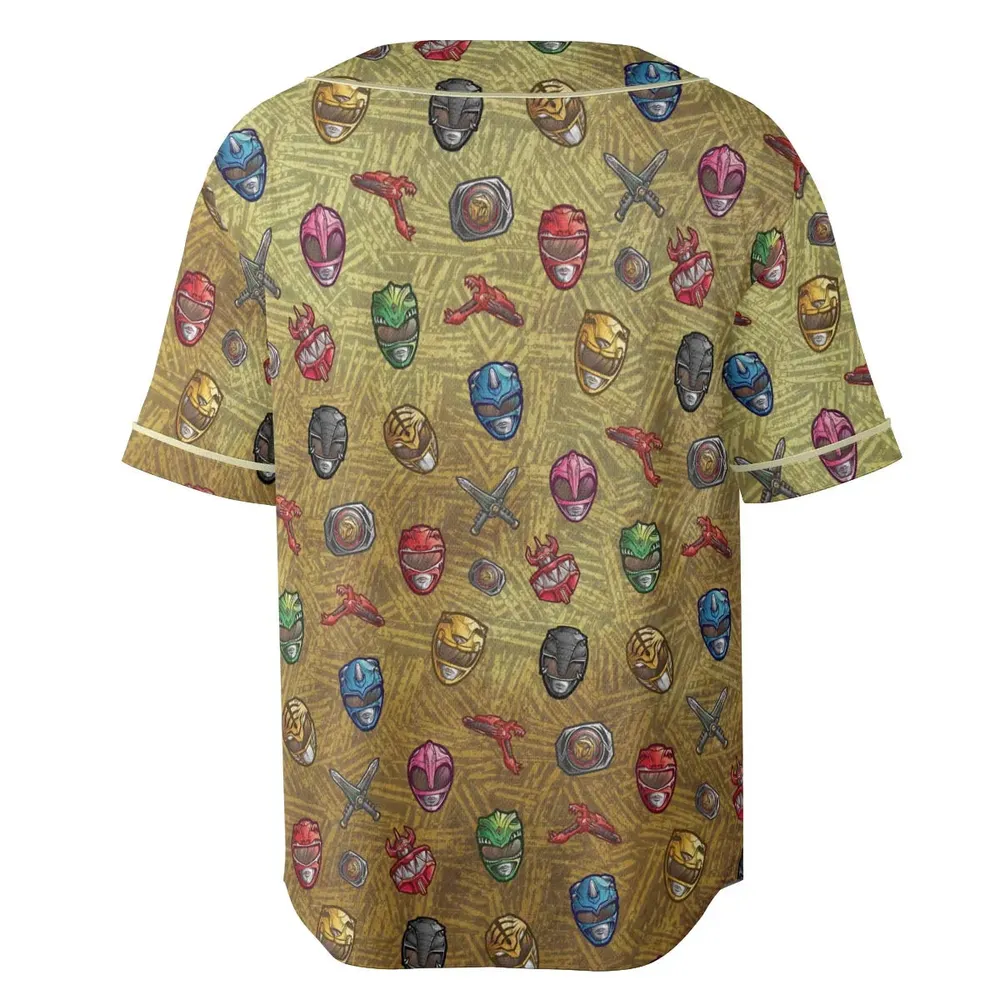 Power Team Mighty Morphin Power Rangers Unisex Baseball Jersey - 4