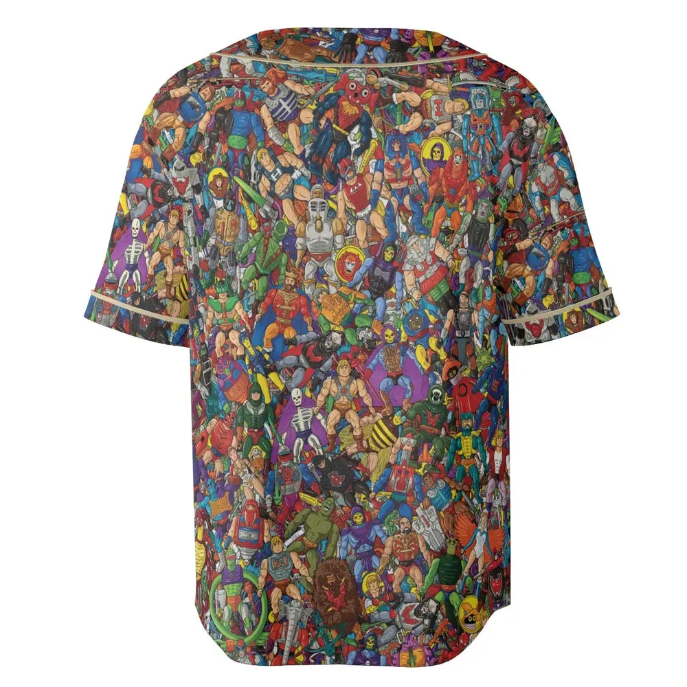 MOTU's Characters Figure Pattern He-man and The Masters of The Universe Unisex Baseball Jersey - 4