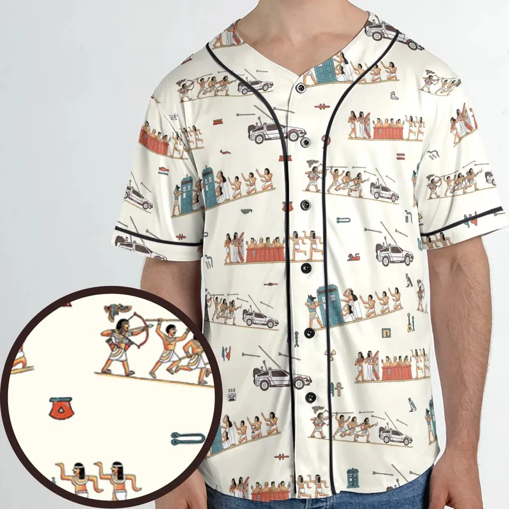 Lost In Egypt Unisex Baseball Jersey - 1