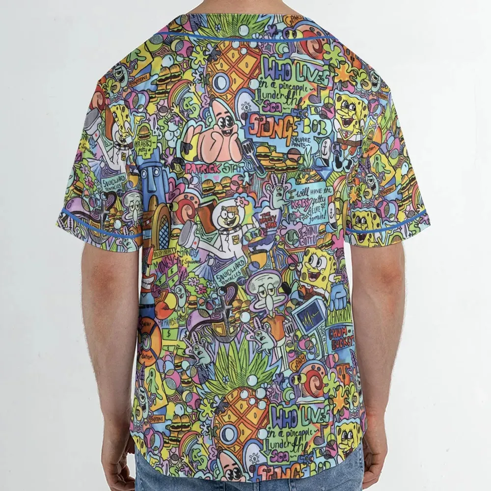 Under The Sea Characters Unisex Baseball Jersey - 2