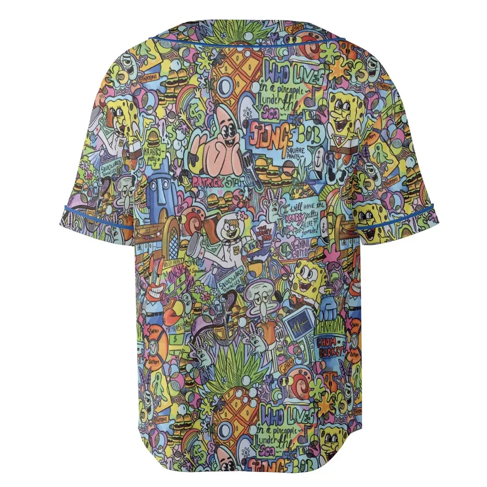 Under The Sea Characters Unisex Baseball Jersey - 4