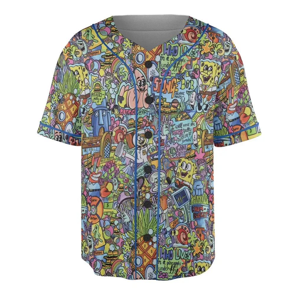 Under The Sea Characters Unisex Baseball Jersey - 3