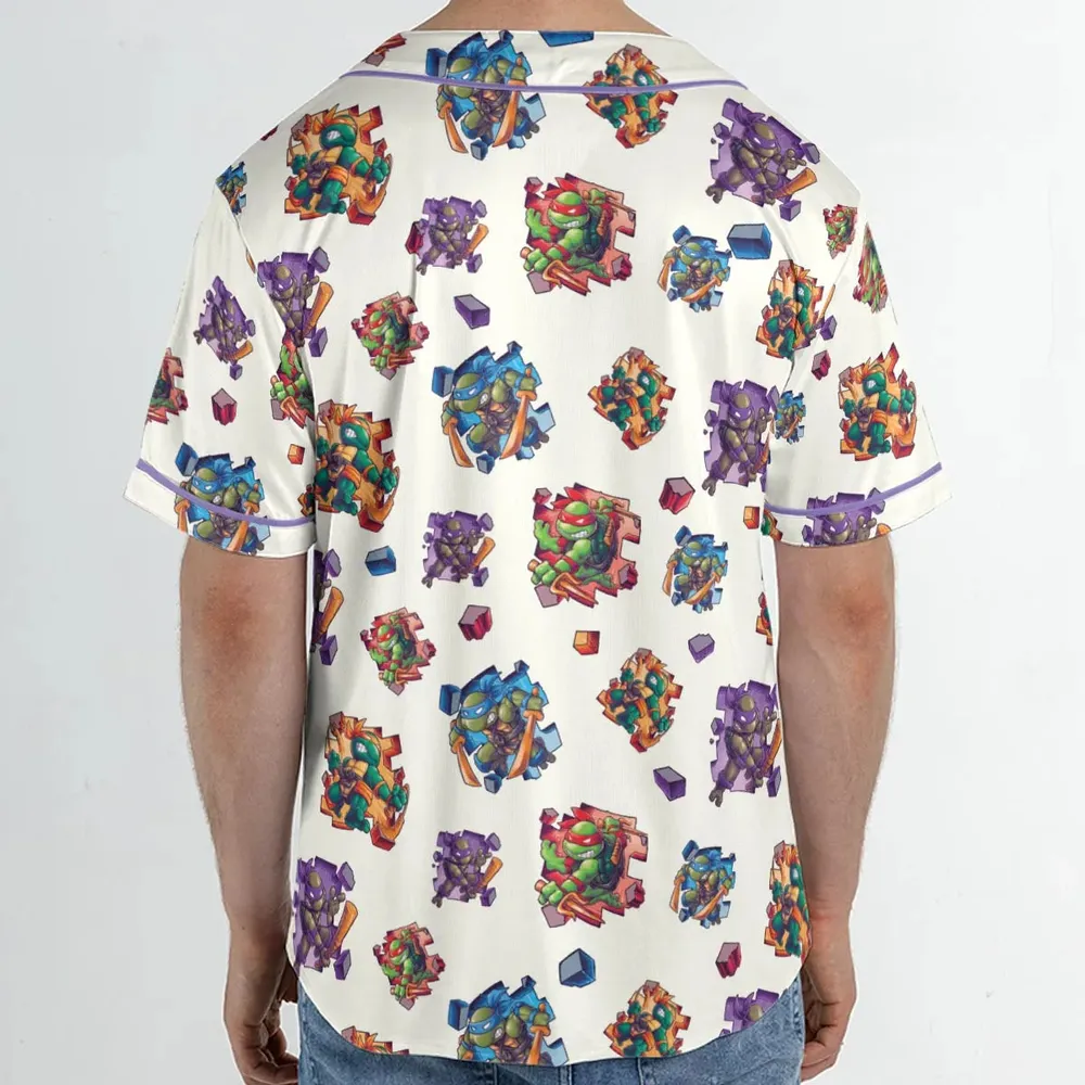 TMNT Break The Wall Unisex Baseball Jersey - 2
