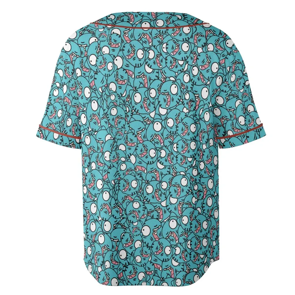 Gumball Watterson Pattern Unisex Baseball Jersey - 4