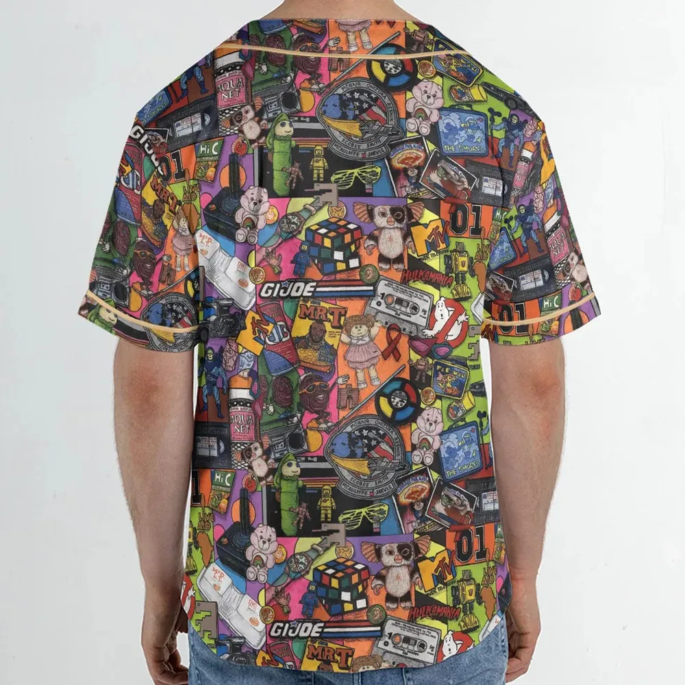 The 1980's. The Decade Of Greed Unisex Baseball Jersey - 2