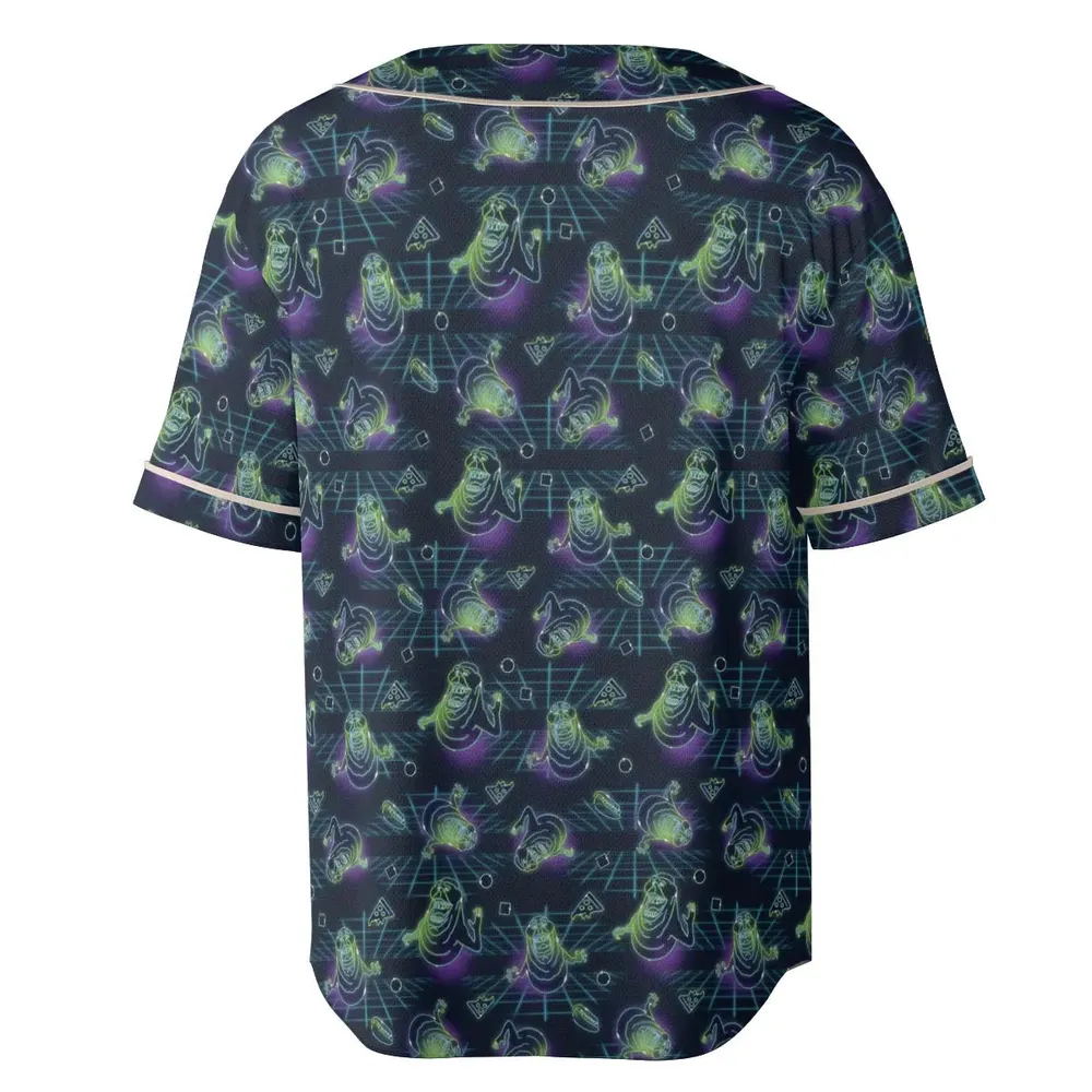 The Real Ghostbusters Slimer Classics Retro Unisex Baseball Jersey - 4